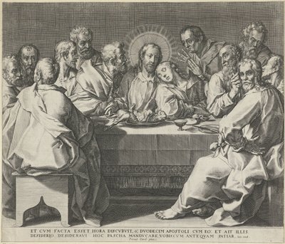 Poslední večeře od Johann Sadeler (I)