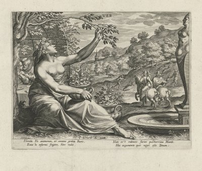 Jaro Ver (název na objektu) The Four Seasons (název série) od Johann Sadeler (I)