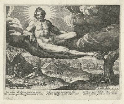 Odpoledne Meridis (název na objektu) Čtyři části dne (název série) od Johann Sadeler (I)