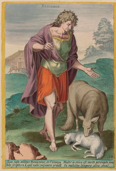 Benjamin, c. 1585. od Johann Sadeler I