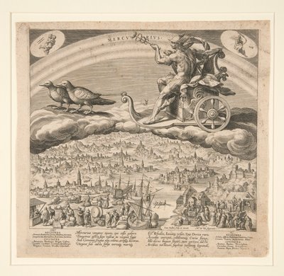 Merkur, ze série Sedmi planet od Johann Sadeler I