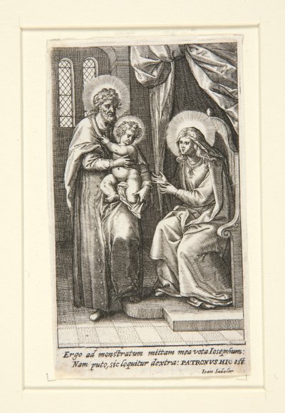 Svatá rodina od Johann Sadeler I