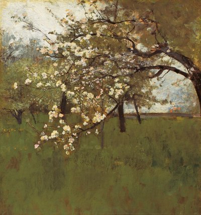 Kvetoucí jabloň (olej na plátně) od Johann Sperl