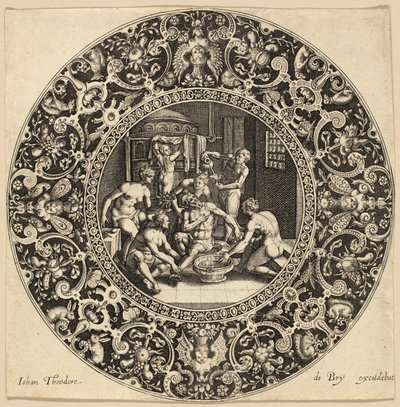 Sardanapalova koupel od Johann Theodor de Bry