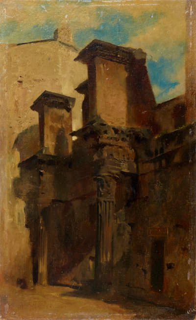 Sloupce fóra Nerva (Forum Transitorium) v Římě od Johann  Till der Jüngere