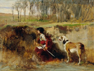 Studie rytíře se psem od Johann  Till der Jüngere