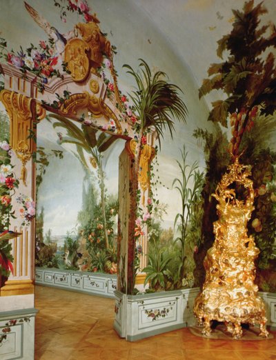 Apartmány Bergl: výzdoba trompe l"oeil od Johanna Bergla, 18. století od Johann Wenzel Bergl