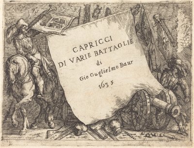 Rozmary různých bitev Titulní strana, 1635. od Johann Wilhelm Baur