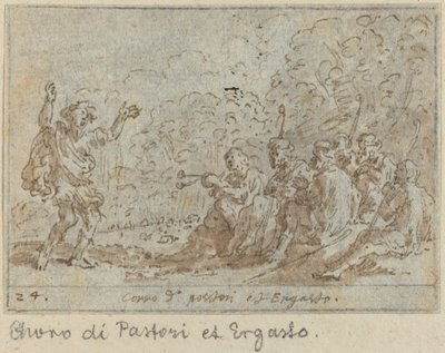 Chorus of Shepherds a Ergasto od Johann Wilhelm Baur