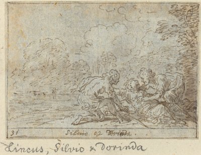 Linco, Silvio a Dorinda, 1640. od Johann Wilhelm Baur