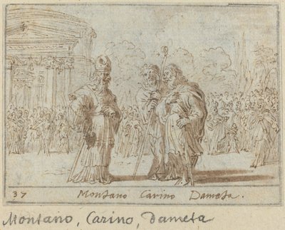 Montano, Carino a Dameta, 1640. od Johann Wilhelm Baur