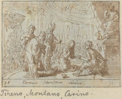 Tirenio, Montano a Carino, 1640. od Johann Wilhelm Baur