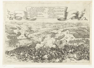 Veldslag aan de rivier de Gete, 1568 Bitva u řeky Geta s albánským guvernérem. 1568 (název na objektu) od Johann Wilhelm Baur