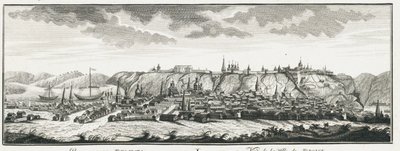 Pohled na Tobolsk, cca 1735 od Johann Wilhelm Lürsenius