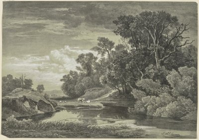 Na Arly u Karlsruhe od Johann Wilhelm Schirmer