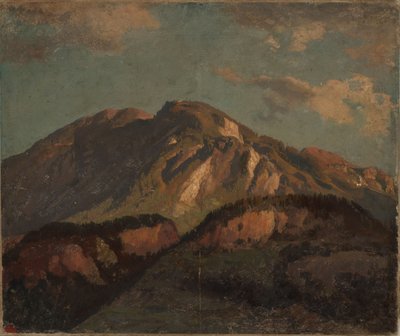 Horský hřeben, pravděpodobně v Graubündenu od Johann Wilhelm Schirmer