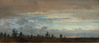 Zatažená večerní obloha od Johann Wilhelm Schirmer