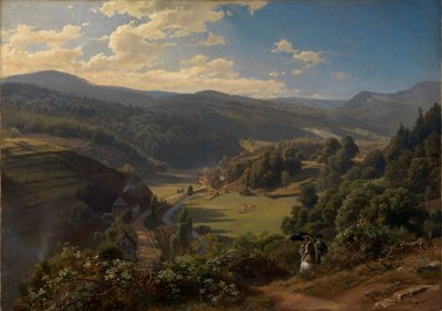 Údolí Geroldsau u Baden-Badenu od Johann Wilhelm Schirmer