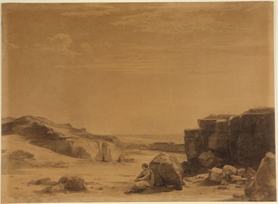 Hagar na poušti (Genesis 21, 16) od Johann Wilhelm Schirmer