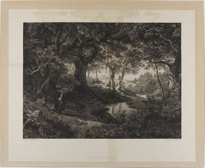 Velká italská krajina od Johann Wilhelm Schirmer