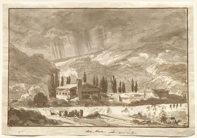 Bouře nad horami poblíž Nocera od Johann Wolfgang von Goethe