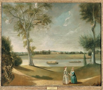 Slečny Garrick u Temže v Hamptonu, 1762 od Johan Joseph Zoffany
