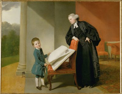 Reverend Randall Burroughs a jeho syn Ellis ... od Johann Zoffany