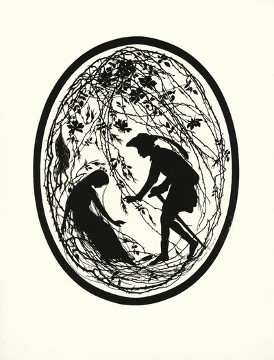 Dornroschen (litografie) od Johanna Beckmann