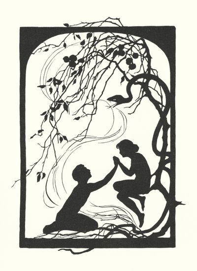 Silueta Johanny Beckmannové (litografie) od Johanna Beckmann