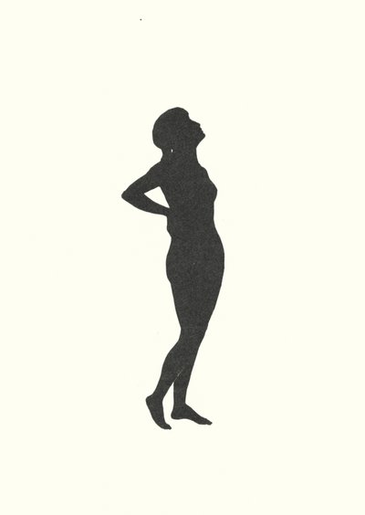 Silueta Johanny Beckmannové (litografie) od Johanna Beckmann