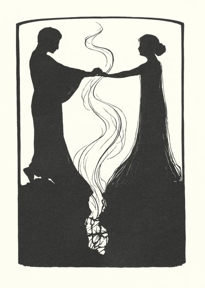 Silueta Johanny Beckmannové (litografie) od Johanna Beckmann