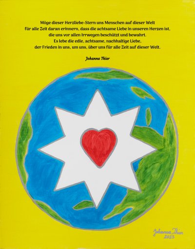 Hvězda lásky Rosental Heart pro všechny lidi na světě od Johanna Thier