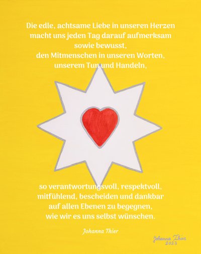 Hvězda lásky radostného srdce - verze 1 od Johanna Thier
