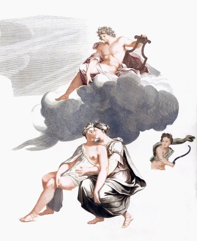Jupiter a Callisto (tisk) od Johannes (after) Teyler