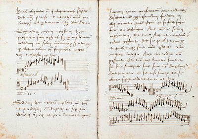 Stránka z knihy hudební teorie od Johannese Tinctorise od Johannes (c.1435 1511) Tinctoris