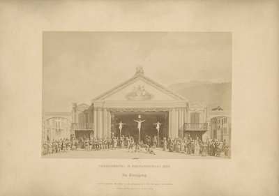 Pašijová hra z Ober-Ammergau - Ukřižování od Johannes Bernhard