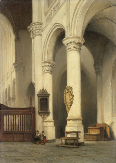 Interiér kostela od Johannes Bosboom