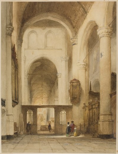 Interiér kostela od Johannes Bosboom