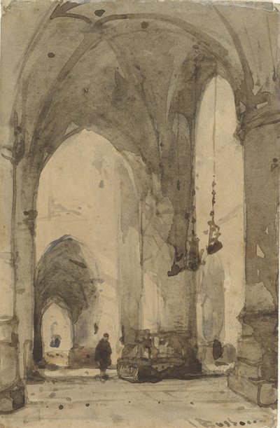 Interiér kostela Saint Bavo v Haarlemu od Johannes Bosboom