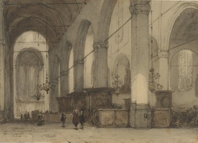 Kerkinterieur od Johannes Bosboom