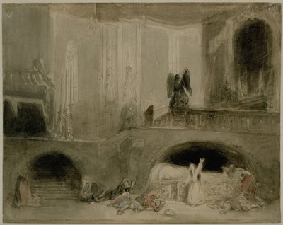Scéna z opery Guido et Ginevra od Johannes Bosboom