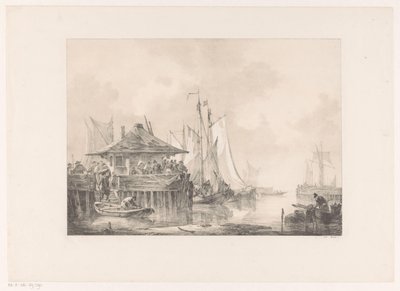 Davy v přístavu od Johannes Christiaan Schotel