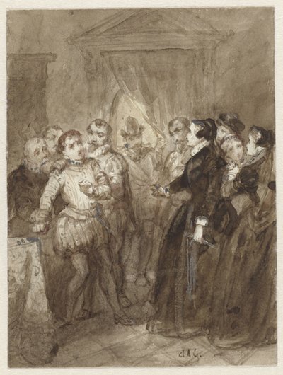 Scéna z osmdesátileté války od Johannes Christiaan d