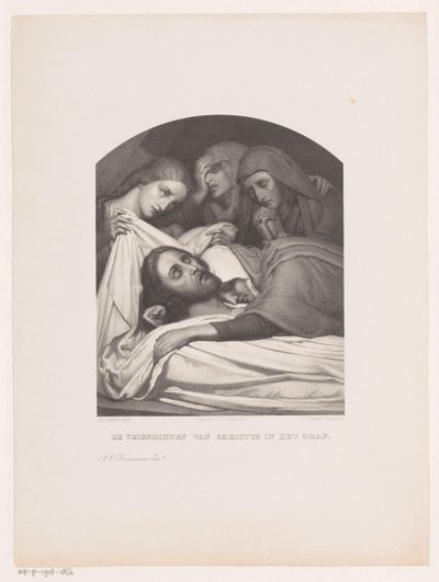 Ženy u hrobu Kristova Přítelkyně Krista v hrobě (název na předmětu) od Johannes Christiaan d