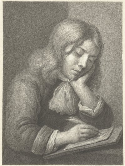 píšící chlapec od Johannes Cornelis Mertens