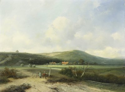 Pohled v dunách od Johannes Franciscus Hoppenbrouwers