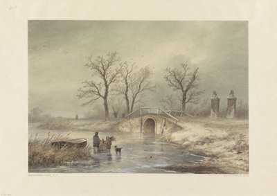 zimní krajina od Johannes Franciscus Hoppenbrouwers