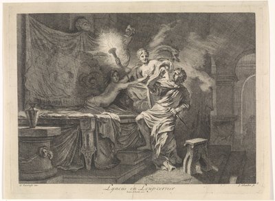 Ceres zabrání vraždě Triptolema Lyncus a Loup-cervier (název na objektu) Biblická, mytologická a alegorická zobrazení (název série) od Johannes Glauber