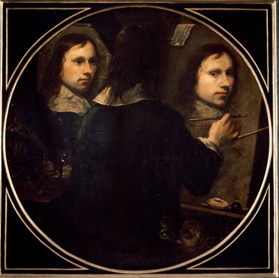 Autoportrét od Johannese Gumppa (1626-?) 1646 Sun. 88,5x89 cm Florencie, Galleria degli Uffizi (kanceláře) od Johannes Gumpp