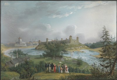 Pohled na pevnost Ivangorod od Johannes Hau